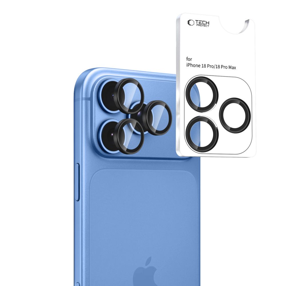Kamera Beskyttelse Tech Protect Camring Fit+ Iphone 18 Pro / Max Black