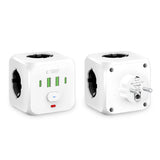 Tech Protect Pcl3 X4 Strømstikkontakt 2 Usb & 2 Type C & 3 Stikkontakt Hvid