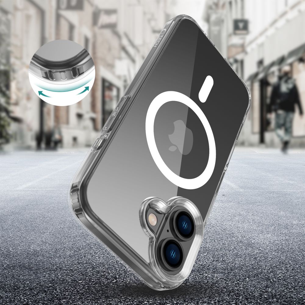 Tech Protect Flexair Hybrid Magsafe Iphone 16 Clear