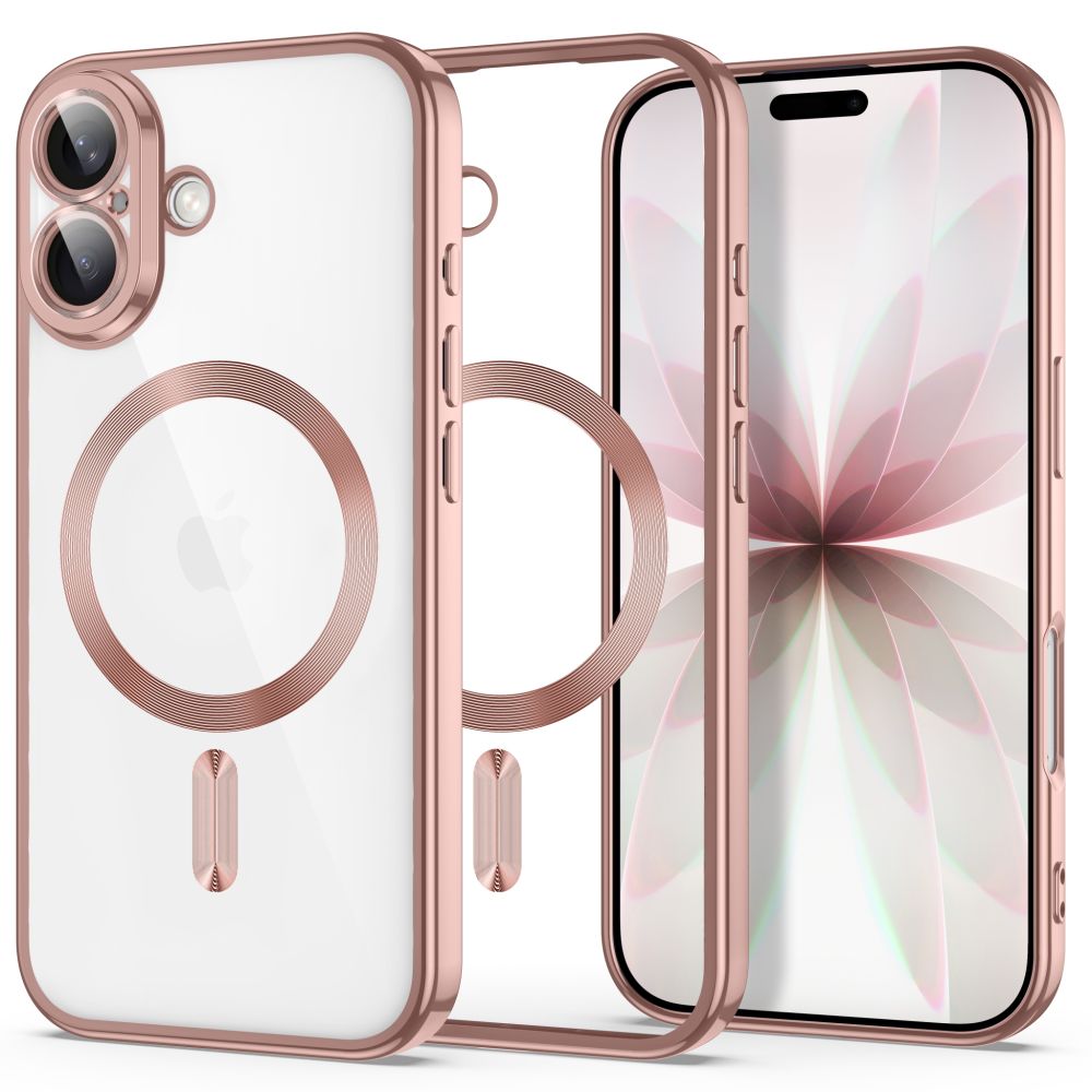 Tech Protect Magflex Magsafe Iphone 17 Skinnende Rosagold