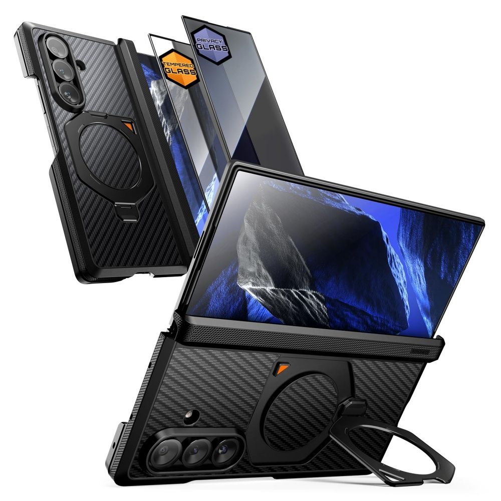 Supcase Ub Aero Magsafe 2 Sæt Galaxy Z Fold 8 Ultra Aramid Sort