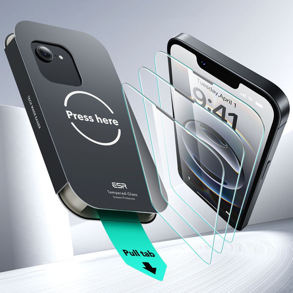 Hærdet Glas Esr Ultrafit Hærdet Glas 2 Pack Iphone 13 / 13 Pro / 14 / 16 E / 17 E Clear