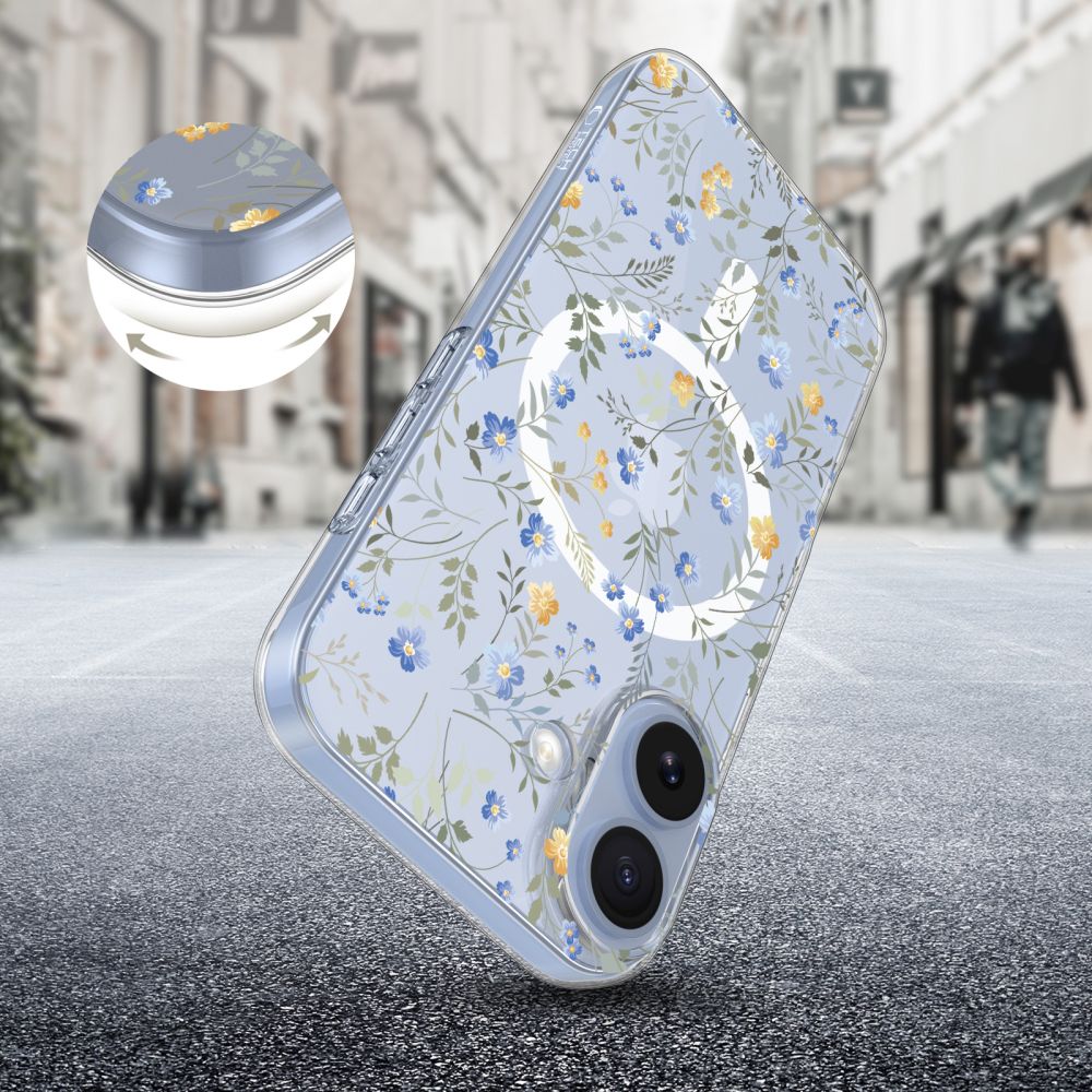 Tech Protect Flexair Magsafe Iphone 17 Forårsblomster