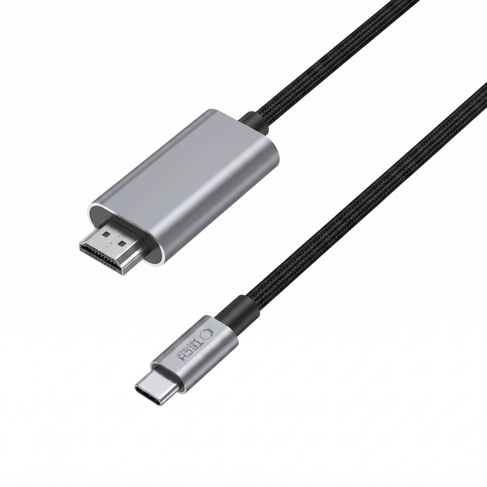 Tech Protect Ultraboost Kabel Usb C Til Hdmi 2.1 8 K 60 Hz 200 Cm Jerngrå