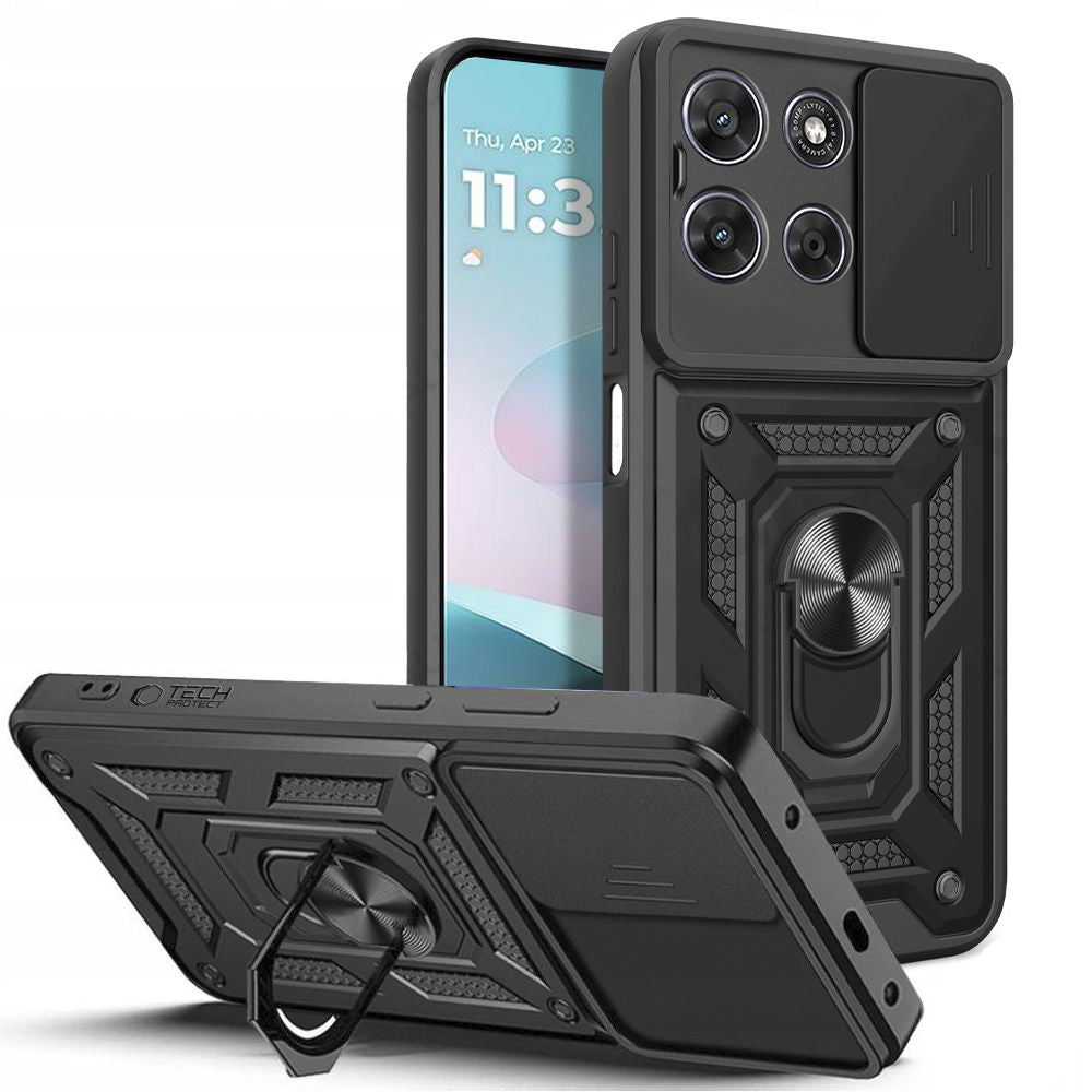 Tech Protect Camshield Pro Motorola Moto G67 / G77 / G87 Sort