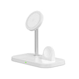 Tech Protect Qi15 W A22 3 I 1 Magnetisk Magsafe Trådløs Oplader Hvid