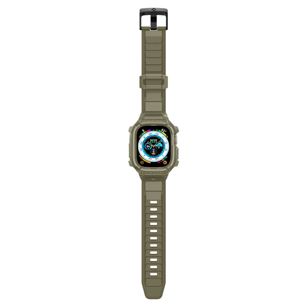 Spigen Rugged Armor ”Pro” Apple Watch Ultra 1 / 2 / 3 / 4 (49 Mm) Vintage Khaki