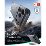 Esr Cyber Tough Støtte Magsafe Iphone 17 Pro Max / 18 Pro Max Grå