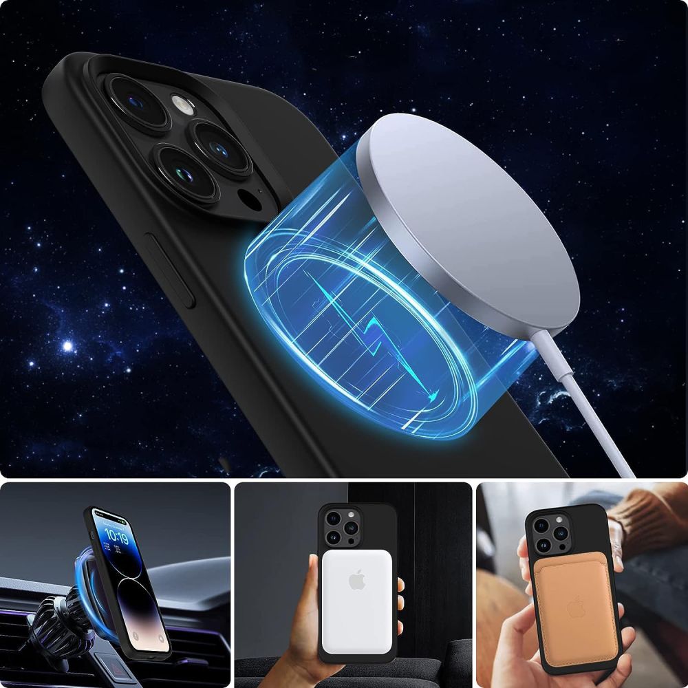 Tech Protect Silikone Magsafe Iphone 13/14 Sort