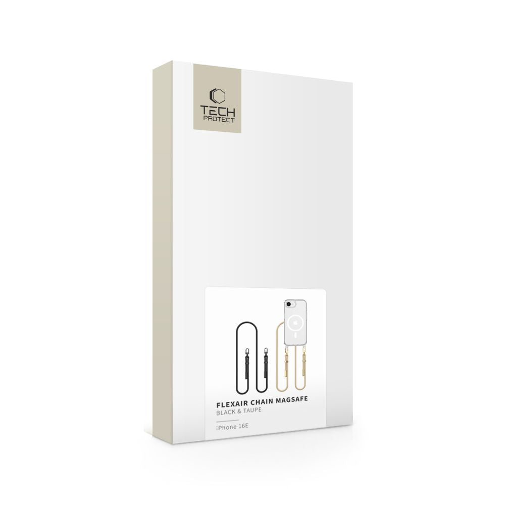 Tech Protect Flexair Kæde Magsafe Iphone 16 E / 17 E Sort & Taupe