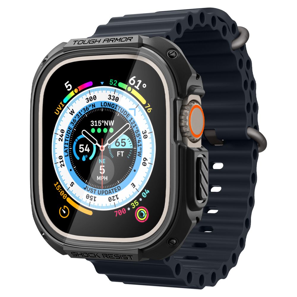 Spigen Tough Armor Apple Watch Ultra 1 / 2 / 3 / 4 (49 Mm) Sort