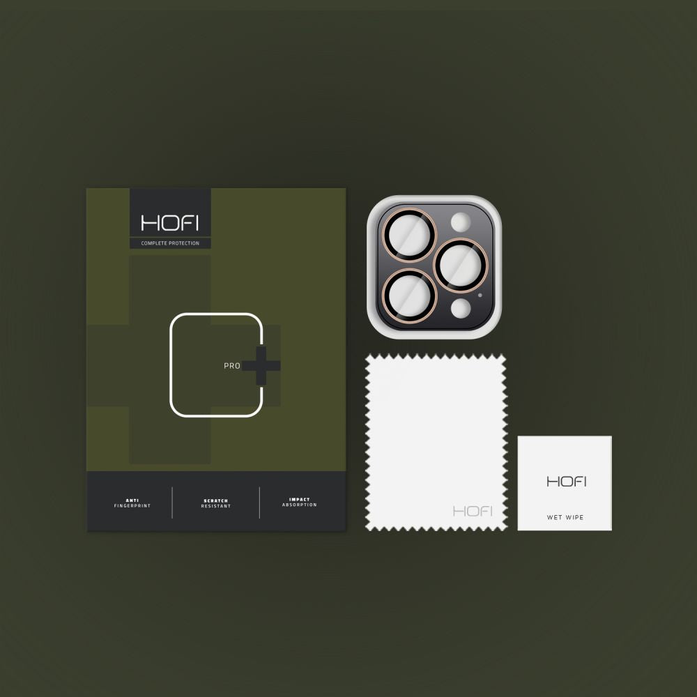 Kamera Beskyttelse Hofi Camring Pro+ Iphone 16 Pro / 16 Pro Max / 17 Pro / Max Desert Titanium