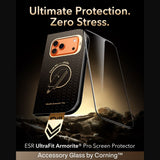 Hærdet Glas Esr Ultrafit Armorite Pro Hærdet Glas Iphone 17 Pro / 18 Pro Sort