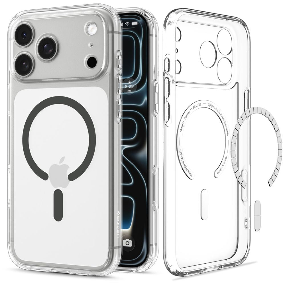 Spigen Ultra Hybrid Magsafe Iphone 17 Pro / 18 Pro Klar/Grafit