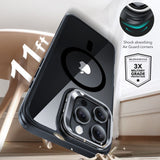 Esr Classic Hybrid Stænder Halolock Magsafe & Hærdet Glas Iphone 16 Pro Klar/Sort