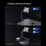 Spigen Ee472 Eu Gan Essential 2 Ports Netværksopladder 47 W Naturlig Titanium