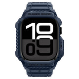 Spigen Rugged Armor ”Pro” V2 Apple Watch 10/11 (42 Mm) Marineblå