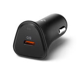 Spigen Essential Ev301 1 Ports Biloplader 30 W Sort