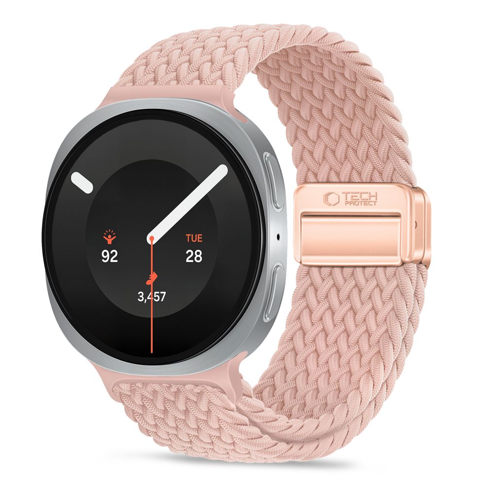 Tech Protect Nylonmag Samsung Galaxy Watch 8 / 9 / Classic (40 / 44 / 46 Mm) Dusty Rose