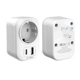 Tech Protect Ta100 Rejseadapter Usa Til Eu Hvid