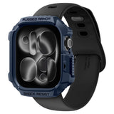 Spigen Rugged Armor V2 Apple Watch 10/11 (42 Mm) Marineblå