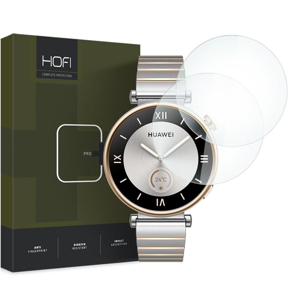 Hærdet Glas Hofi Glass Pro+ 2 Pack Huawei Watch Gt 4 (41 Mm) Klar