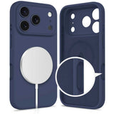 Tech Protect Silikone Magsafe Iphone 17 Pro Dybblå