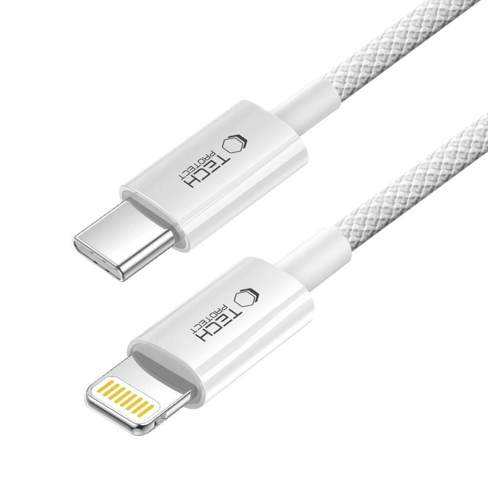 Tech Protect Ultraboost Lite Lightning Kabel Pd 27 W / 3 A 100 Cm Kølig Grå