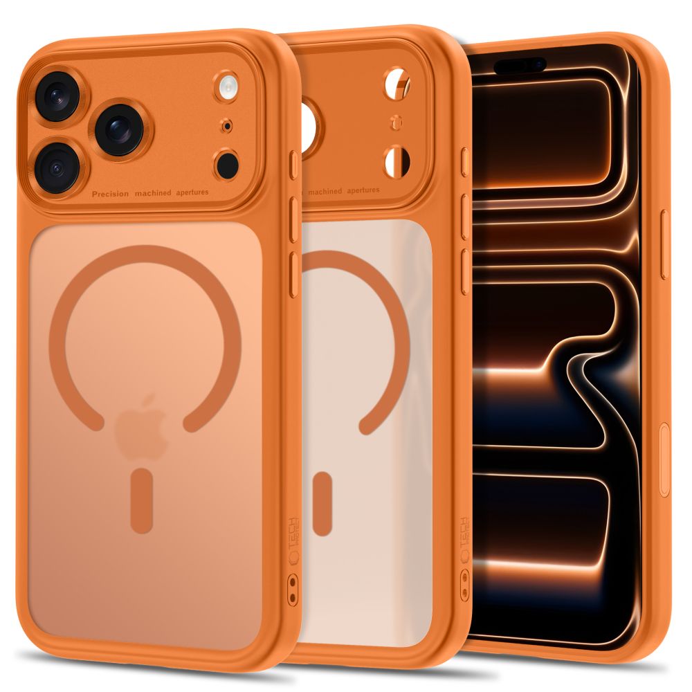 Tech Protect Magpeak Magsafe Cc Iphone 17 Pro / 18 Pro Mat Cosmic Orange
