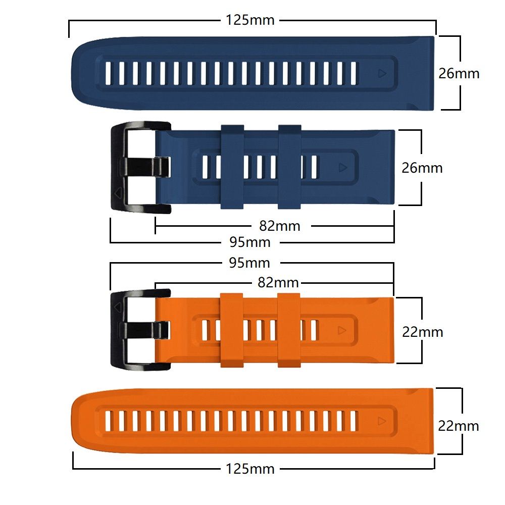 Tech Protect Iconband Garmin Fenix 5 / 6 / 6 Pro / 7 / 8 / 8 Pro / E / 9 / 9 Pro (47 Mm) Orange