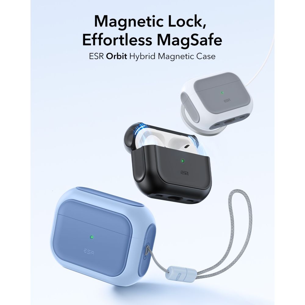 Esr Orbit Halolock Magsafe Apple Airpods Pro 3 Pulverblå