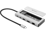 Sandberg 136-82 dockingstation Ledningsført USB 3.2 Gen 2 (3.1 Gen 2) Type-C Grå