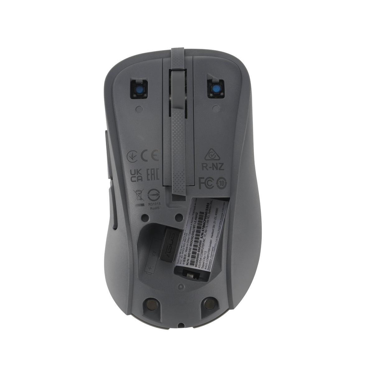 ASUS Wireless Mouse MD102 mus Universel Højre hånd RF trådløs + Bluetooth Optisk 1600 dpi
