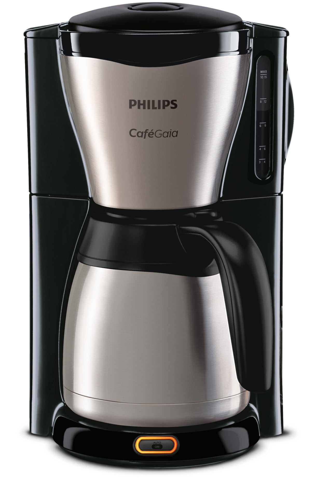 Philips Café Gaia HD7546 Kaffemaskine 1.2liter Metal/sort