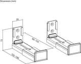 Goobay Basic Universal Soundbar Højtalerbeslag til væg Sort