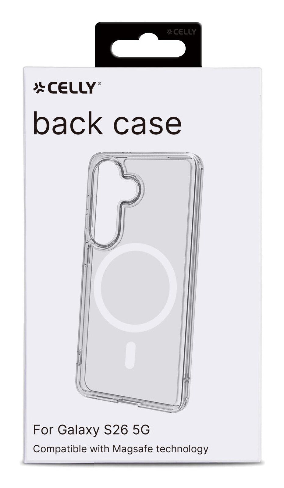 Celly GELSKINMAG mobiltelefon etui 16 cm (6.3") Cover Transparent