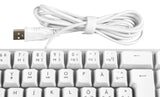 Deltaco Gaming WK70 60% keyboard, semi transparent case whit