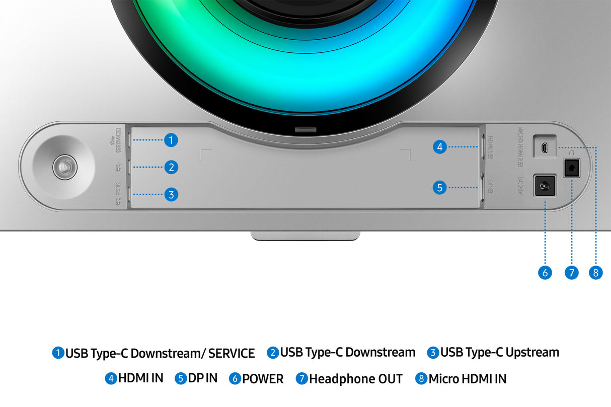 Samsung G93SD computerskærm 124,5 cm (49") 5120 x 1440 pixel Dual QHD OLED Sølv