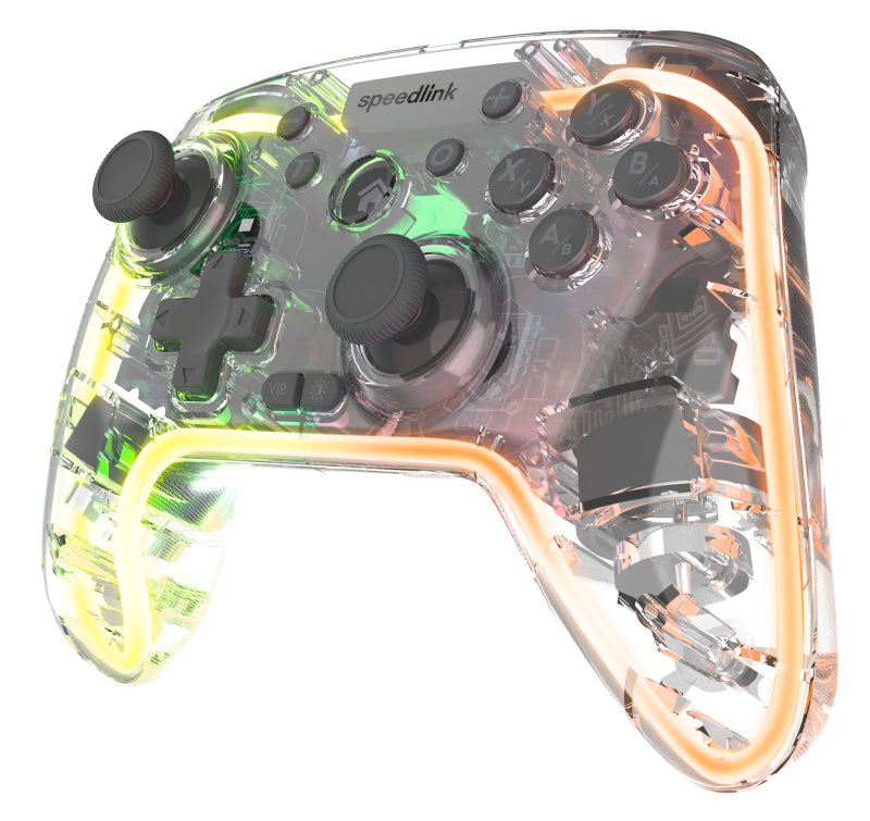 SPEEDLINK RAIT NX Transparent Bluetooth/RF/USB Gamepad Analog/digital PC, Android, Nintendo Switch Lite, Nintendo Switch OLED, Playstation 3