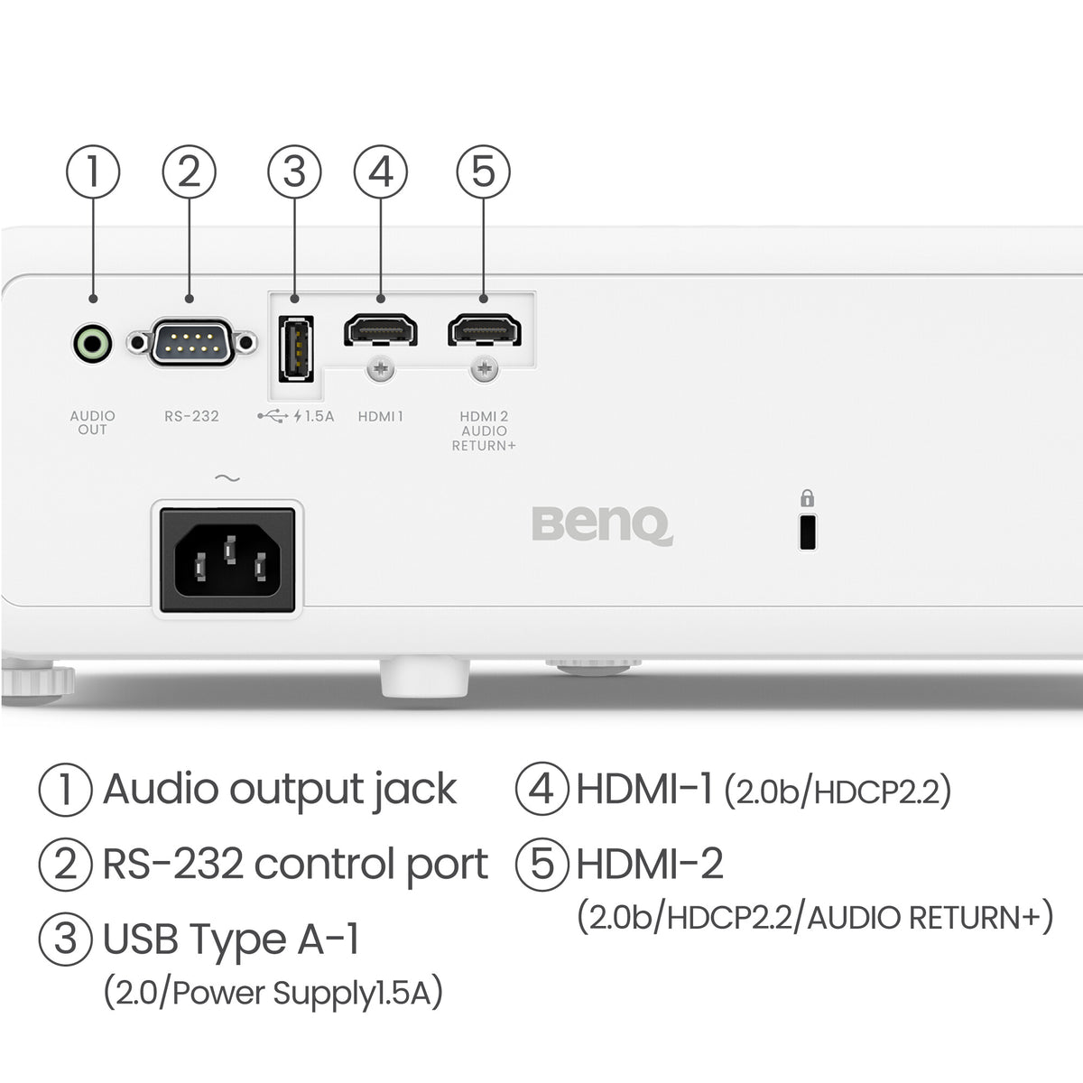 BenQ TK710 Standard-kast projektor 3200 ANSI lumens DLP UHD 4K (3840x2160) 3D Sort, Hvid