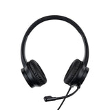 Lindy 20439 hovedtelefoner/headset Ledningsført Kontor/Callcenter USB Type-C Sort