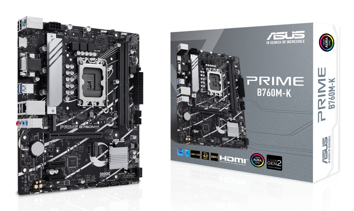 ASUS PRIME B760M-K Micro-ATX LGA1700 sokkel Intel B760