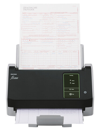 Ricoh fi-8040 ADF + manuel indføringsscanner 600 x 600 dpi A4 Sort, Grå