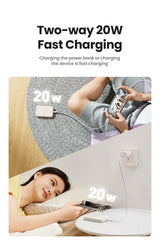 Ugreen Trådløs power bank 10000mAh 20Watt 1xUSB-C Hvid