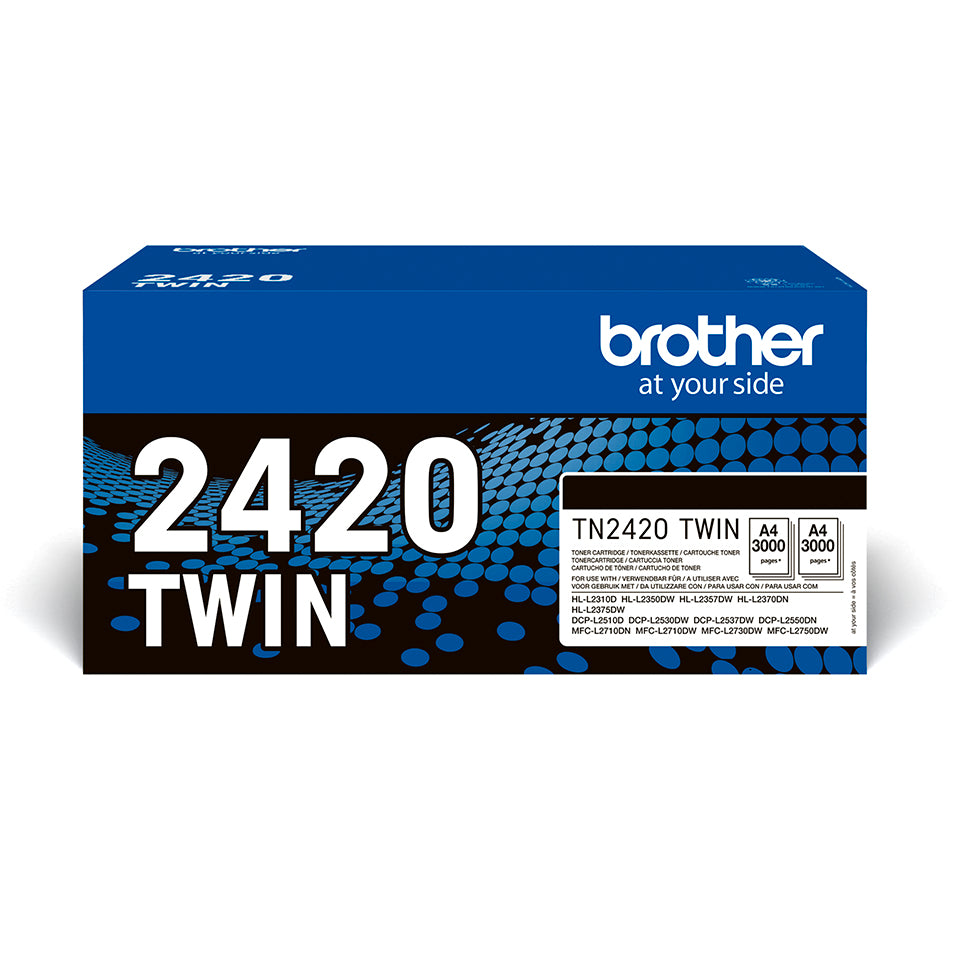 Brother TN-2420TWIN tonerpatron 2 stk Original