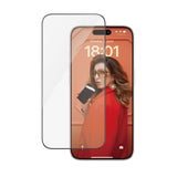 PanzerGlass ® Skærmbeskyttelse iPhone 15 Pro | Ultra-Wide Fit m. EasyAligner