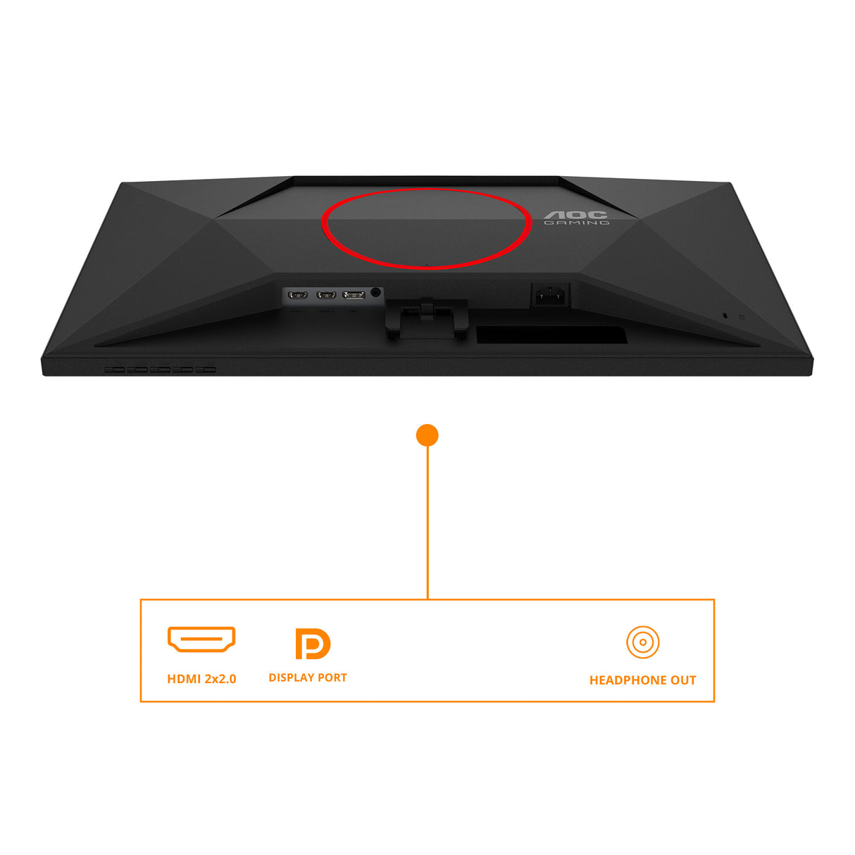 AOC G4 27G4HRE computerskærm 68,6 cm (27") 1920 x 1080 pixel Fuld HD LED Sort, Rød
