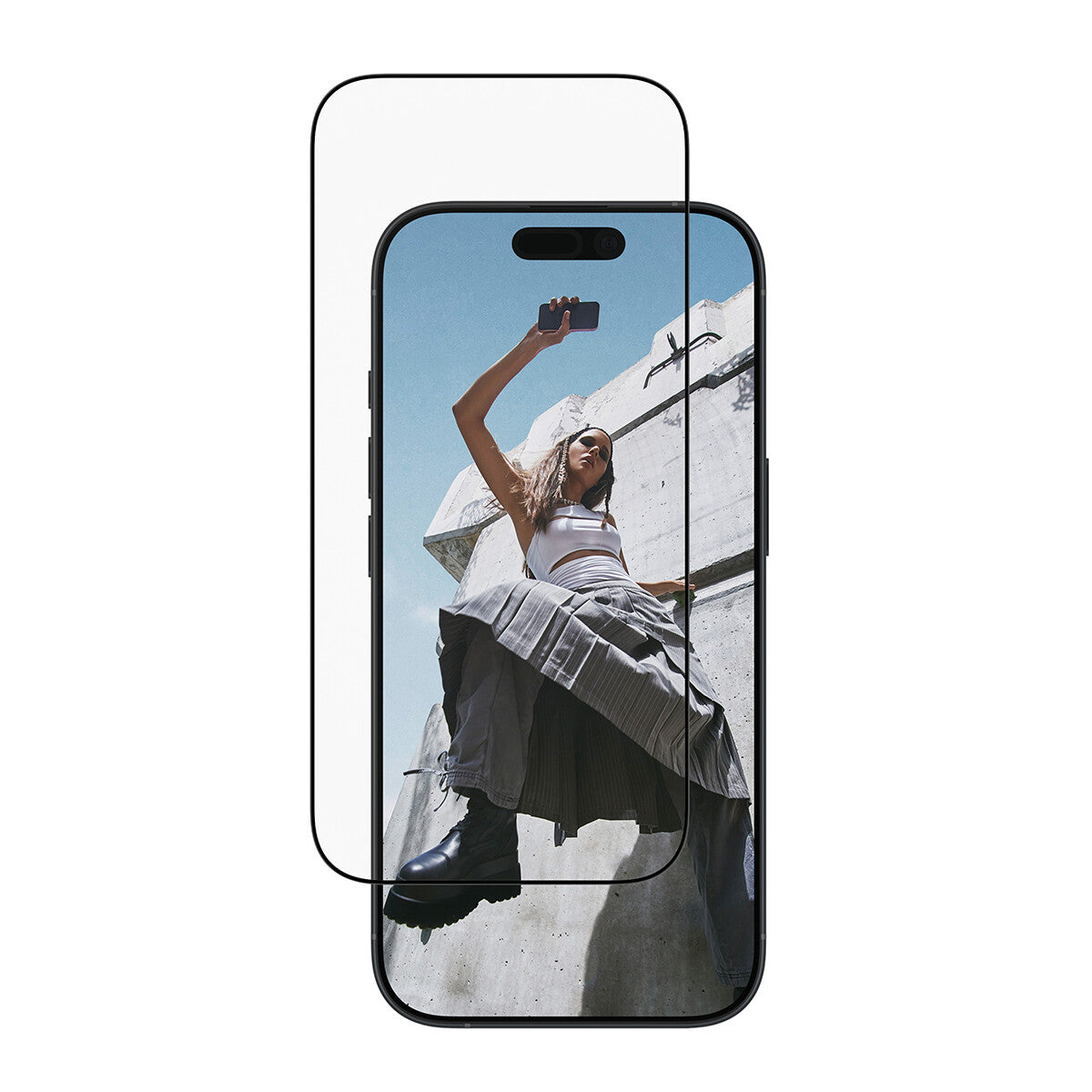 PanzerGlass SAFE. by ® Skærmbeskyttelse m. Sort Ramme iPhone 17 | 16 Pro | Ultra-Wide Fit m. EasyAligner