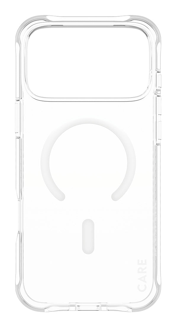 PanzerGlass CARE by ® Fashionable Case Samba Transparent m. Hvid MagSafe iPhone 17 Pro Max