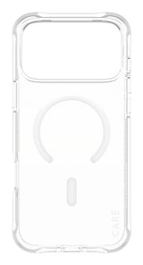 PanzerGlass CARE by ® Fashionable Case Samba Transparent m. Hvid MagSafe iPhone 17 Pro Max